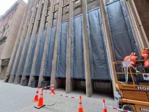 Instalación de Mantas acústicas