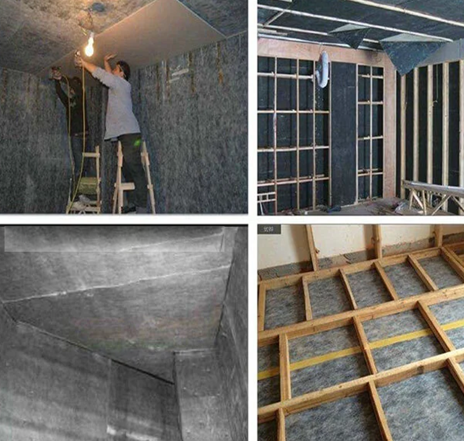 Instalacion de vinilo cargadoe n masa en construcción
