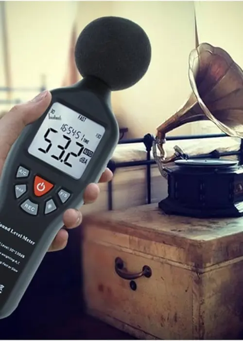 Sonómetro clase 1 en industria — medición de ruido con análisis espectral